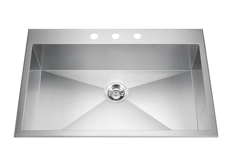 Stainless Steel Handmade Single Bowl Topmount Kitchen Sink Series