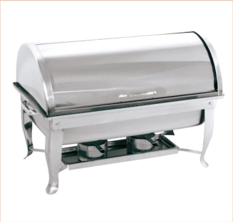 18.0 Stainless Steel Roll Top Full Size Chafing Dish