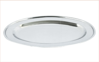 18.0 Stainless Steel Oval Plate